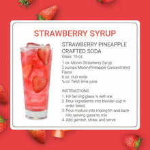 Monin Strawberry Syrup for Cocktails, Coffee, and Beverages 750 Ml. / 25.4 Fl. Oz. X 12 (Factory Case)