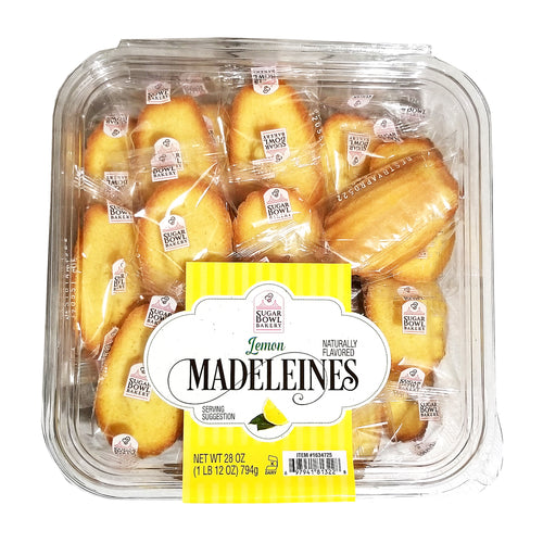 Sugar Bowl Lemon Madeleines French Petite Tea Cake Cookie Individually Wrapped 28 Oz. (Pack of 2)