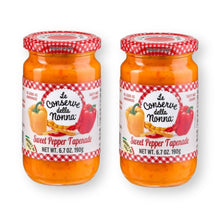 Le Conserve della Nonna SWEET PEPPER Tapenades 6.7 Oz. / 190 G. (Pack of 2)