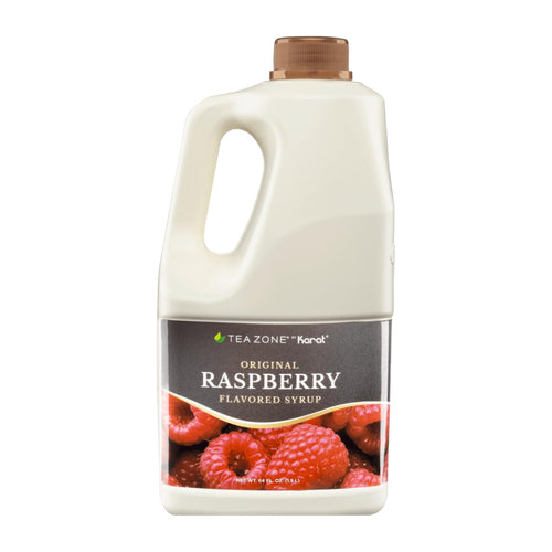 Tea Zone Raspberry Fruit Syrup 64 Oz.