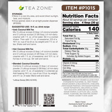 Tea Zone Coconut Powder Mix for Milk Tea, Bubble Tea, Smoothies 2.2 lbs. X 10 Factory Case