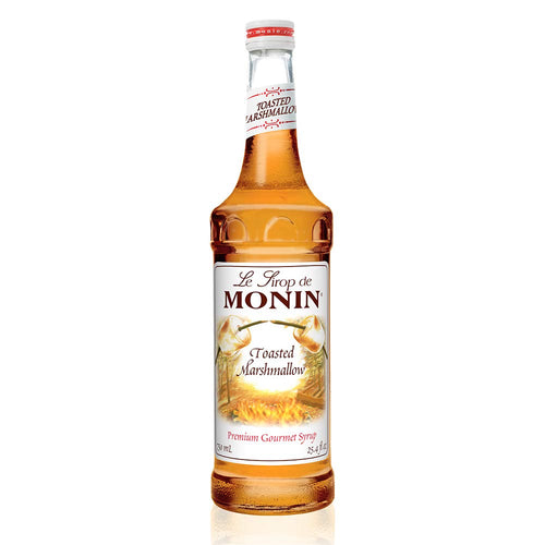 Monin Toasted Marshmallow Syrup for Cocktails, Coffee, and Beverages 750 Ml. / 25.4 Fl. Oz. X 12 (Factory Case)