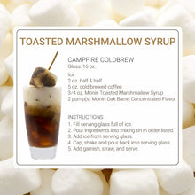 Monin Toasted Marshmallow Syrup for Cocktails, Coffee, and Beverages 750 Ml. / 25.4 Fl. Oz. X 12 (Factory Case)