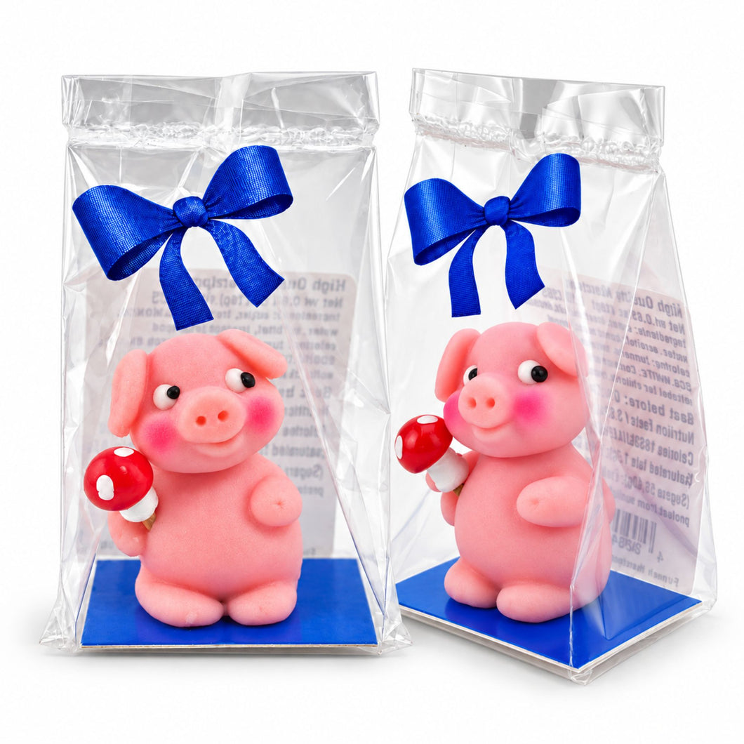 Funsch Marzipan Piglet with Mushroom Gift Bag 3.52 oz / 100 g. (Pack of 2)