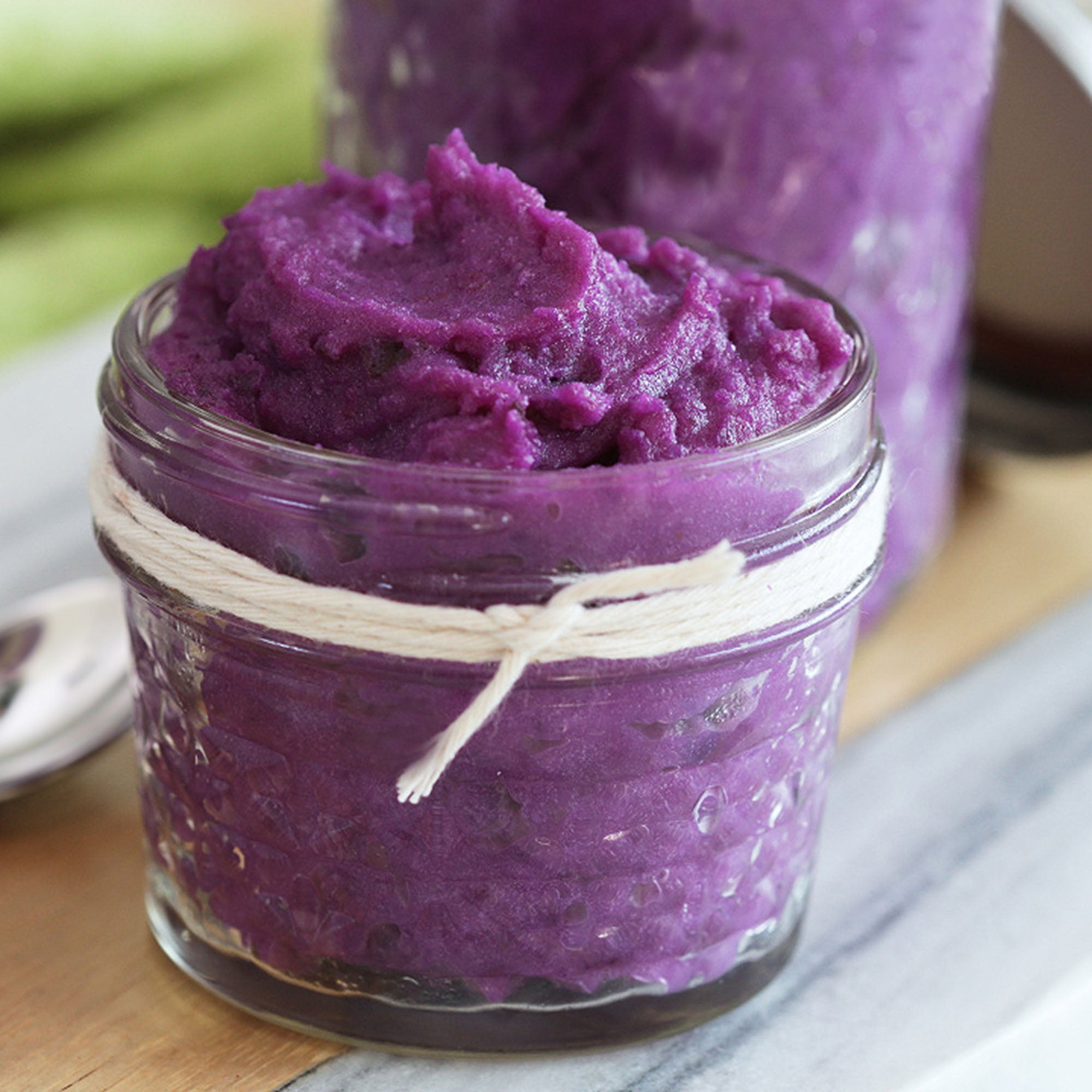 Miki's Real Ube Purple Yam Combo Set: 100% Natural Ube Powder and Real ...