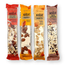 Vergani Soft Nougat Assorted Classic Bars 4 Flavors 3.5 Oz. (100 g) Each (Pack of 4)