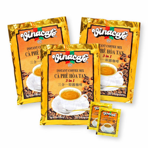 Vinacafe 3-in-1 Authentic Vietnamese Instant Coffee 14 oz. (20 g.X 20 Sachets/Bag) (Pack of 3)
