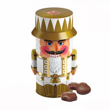 Wicklein Nutcracker Tin with Mini Cherry Fruit Filled Milk Chocolate Gingerbread Lebkuchen Cookies 7.05 Oz. /200 g.