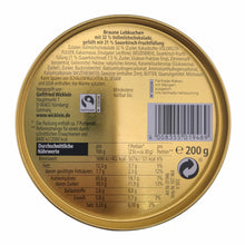 Wicklein Nutcracker Tin with Mini Cherry Fruit Filled Milk Chocolate Gingerbread Lebkuchen Cookies 7.05 Oz. /200 g.