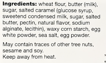 Wicklein Salted Caramel Crescents Butter Pastry Cookies 4.59 Oz. / 130 g.
