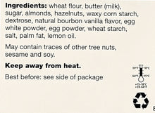 Wicklein Vanilla Crescents Butter Pastry Cookies 4.59 Oz. / 130 g.