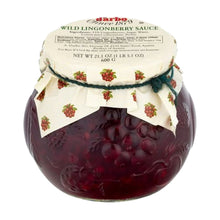 D'Arbo Wild Lingonberry Sauce in Fancy Jar 21.1 Oz. (600 G) with Gold Stainless Steel Spreader Spoon (2-Pc Set)