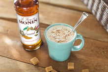 Monin Caramel Syrup with Pump Starter Set for Cocktails, Coffee, and Beverages 750 Ml. / 25.4 Fl. Oz. (2-Pc Set)