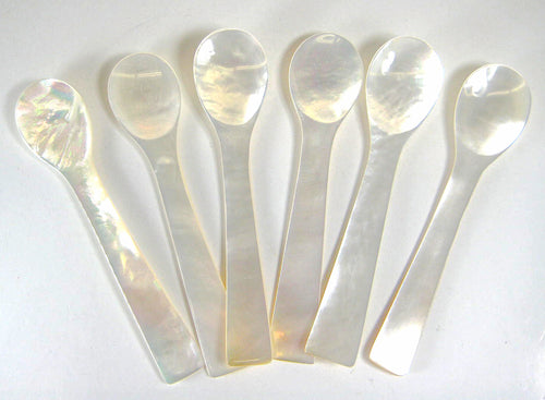 Genuine Mother of Pearl Caviar Spoons Handmade 4.5