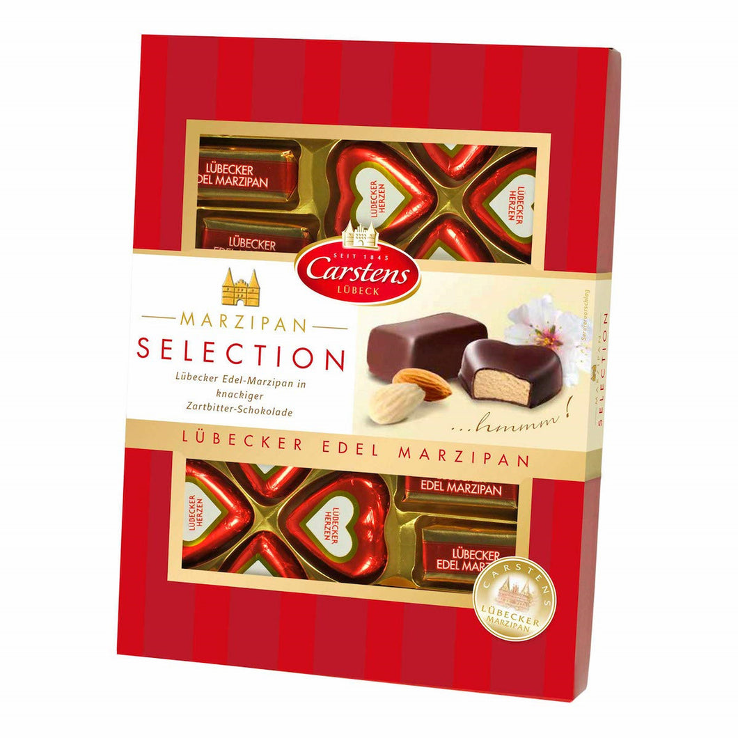 Carstens Lubecker Edel Marzipan Dark Chocolate Gift Box 7.0 Oz. (200 g.)