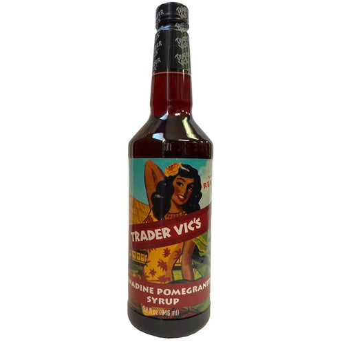 Trader Vic's Grenadine Pomegranate Syrup for Cocktail Mixes, Mocktails, & Drinks 32 Fl. Oz. / 946 Ml.