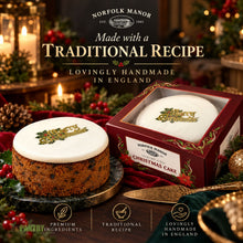 Norfolk Manor Traditional English Top Iced Christmas Cake – 32 oz (907 g)