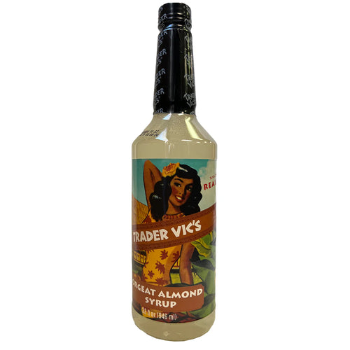Trader Vic's Orgeat Almond Syrup for Cocktail Mixes, Mocktails, and Drinks 32 Fl. Oz. / 946 Ml.