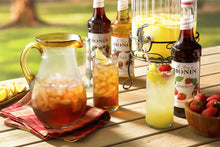 Monin Peach Syrup for Cocktails, Coffee, and Beverages 750 Ml. / 25.4 Fl. Oz. X 12 (Factory Case)