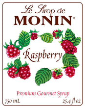 Monin Raspberry Syrup for Cocktails, Coffee, and Beverages 750 Ml. / 25.4 Fl. Oz. X 12 (Factory Case))