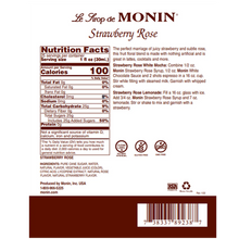 Monin Strawberry Syrup for Cocktails, Coffee, and Beverages 750 Ml. / 25.4 Fl. Oz. X 12 (Factory Case)