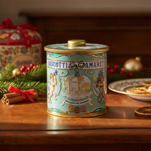 Chiostro di Saronno Assorted Amaretti Embossed Blue Gift Tin 6.7 Oz. / 190 G.