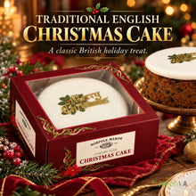 Norfolk Manor Traditional English Top Iced Christmas Cake – 32 oz (907 g)