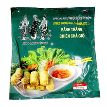 Vietnamese Spring Roll Rice Paper Banh Trang Wrappers For Frying by Three Ladies 12 Oz. (Pack of 2)