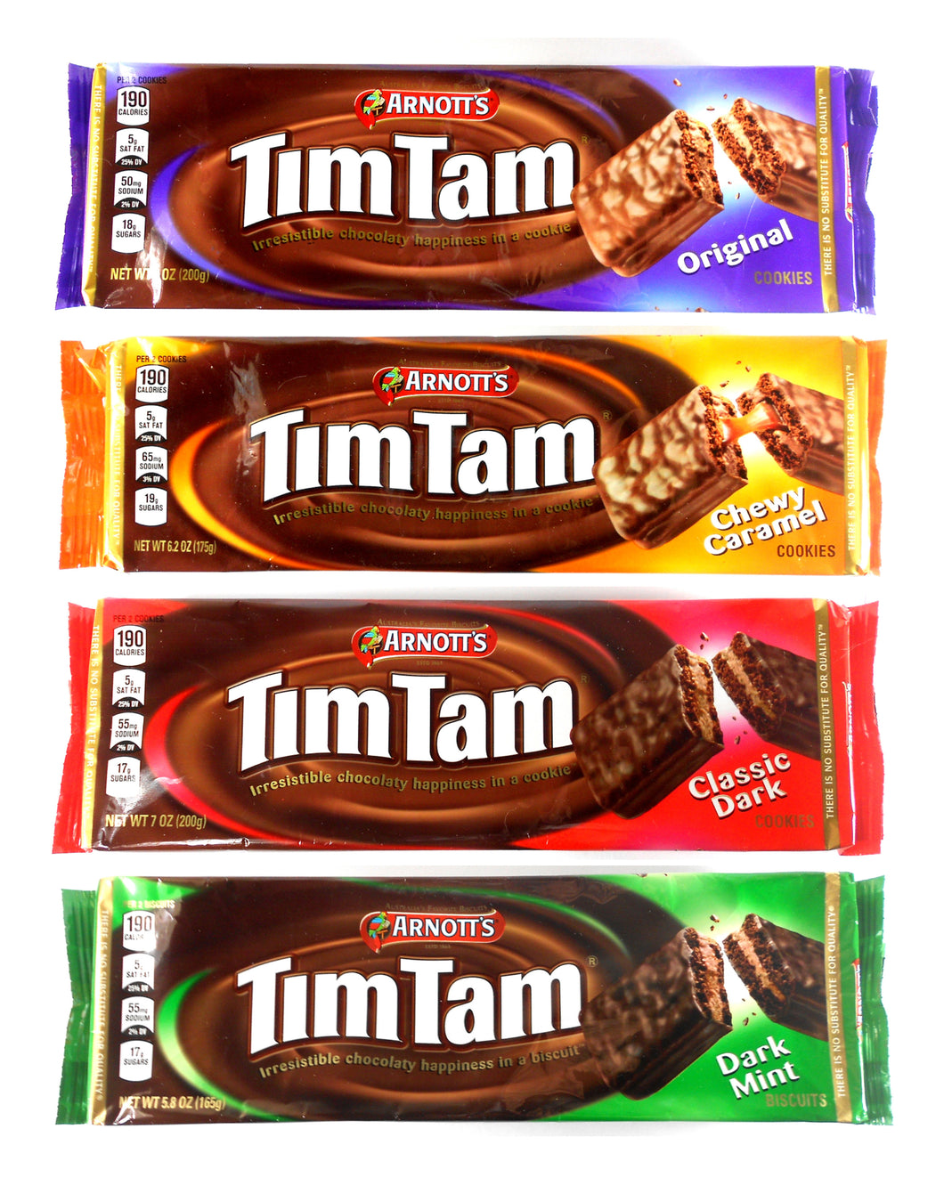 Arnott's Tim Tam Australian Chocolate Biscuits Cookies Pack of 4 Varie –  SecretPantryLA