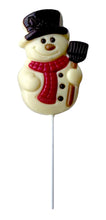 Belfine Fine Belgian Chocolate Lollipops Frosty the Snowman & Raphael the Bear Combo Gift Boxed 2 Each (Pack of 4)