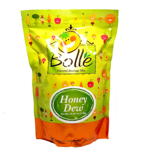 BOLLE Honeydew Premium Powder Mix for Bubble Tea Boba Smoothies Slush 2.2 Lbs.