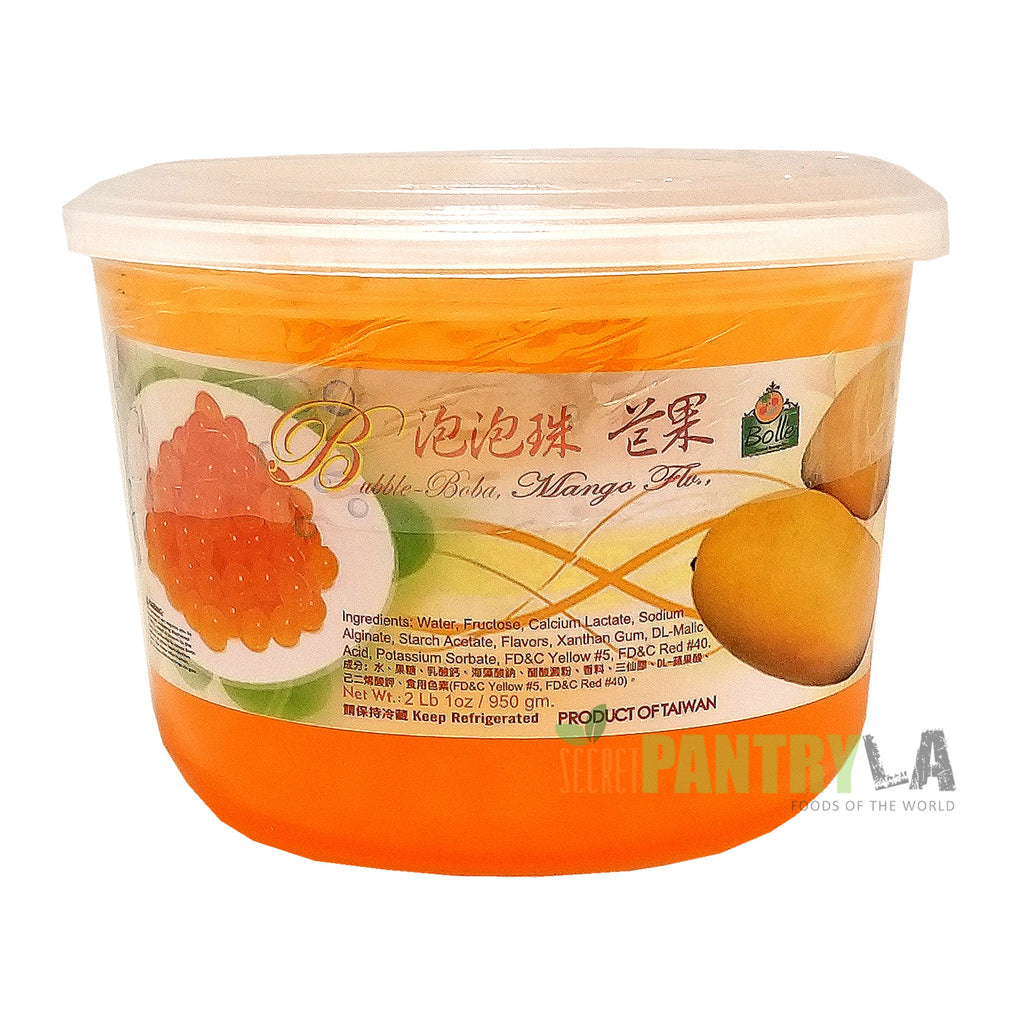 Bolle MANGO Popping Boba Pearls Bursting Boba 2 lbs. 1 oz. / 33.5 oz ...