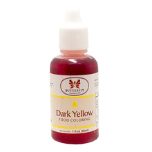 Butterfly Food Coloring Dark Yellow 1 Fl. Oz. (30 ml)