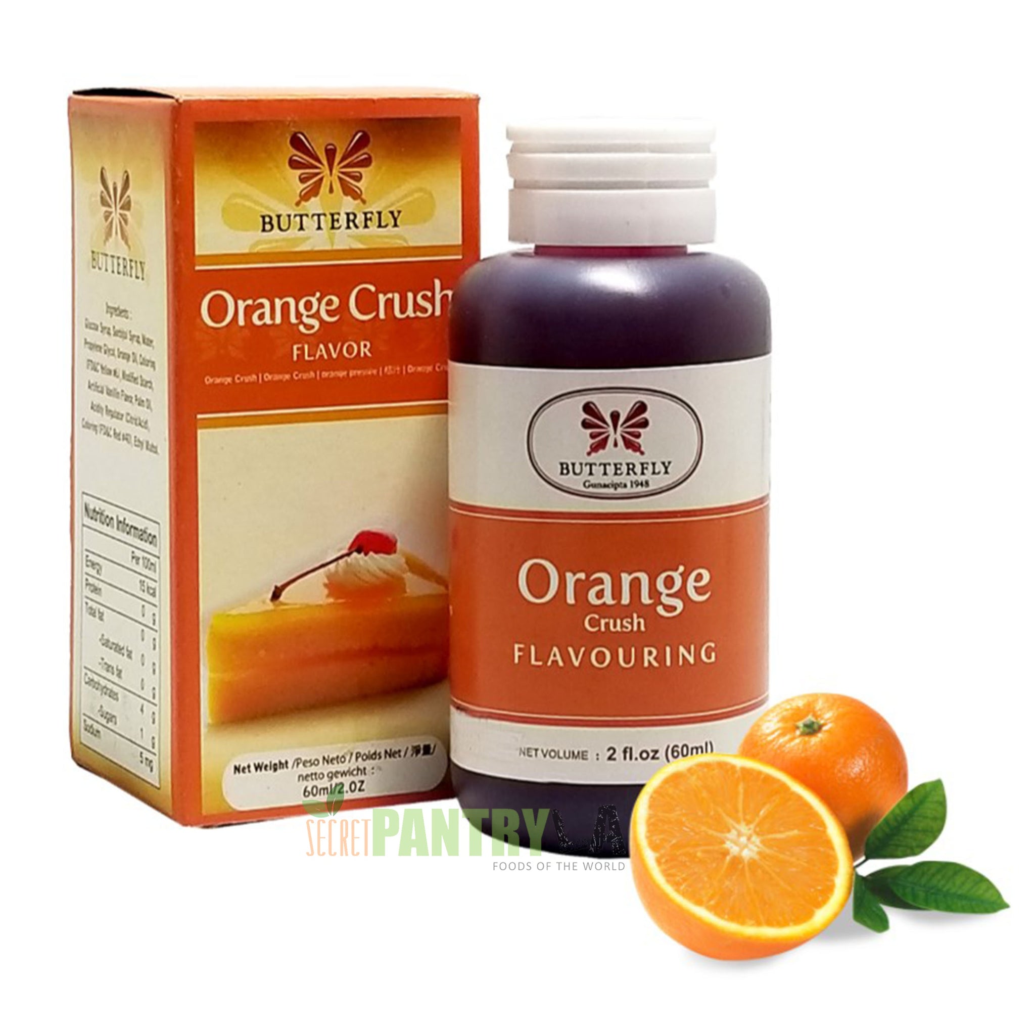 Butterfly Orange Crush Flavoring Extract 2 Oz. (60 ml) SecretPantryLA