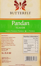 Butterfly Pandan Paste Flavoring Extract Restaurant Size 1 Liter/34 Fl. Oz. Factory Case (Pack of 10)
