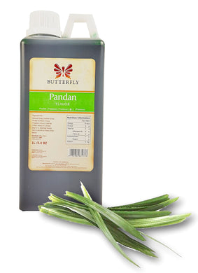 Butterfly Pandan Paste Flavoring Extract Restaurant Size 1 Liter (34 Fl. Oz.)