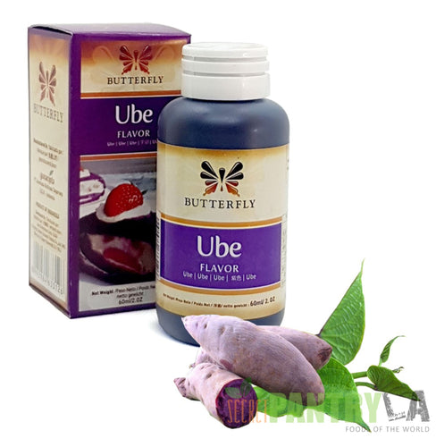 Butterfly Ube Purple Yam Flavoring Extract 2 Oz. /60 ml. (6-Pack)