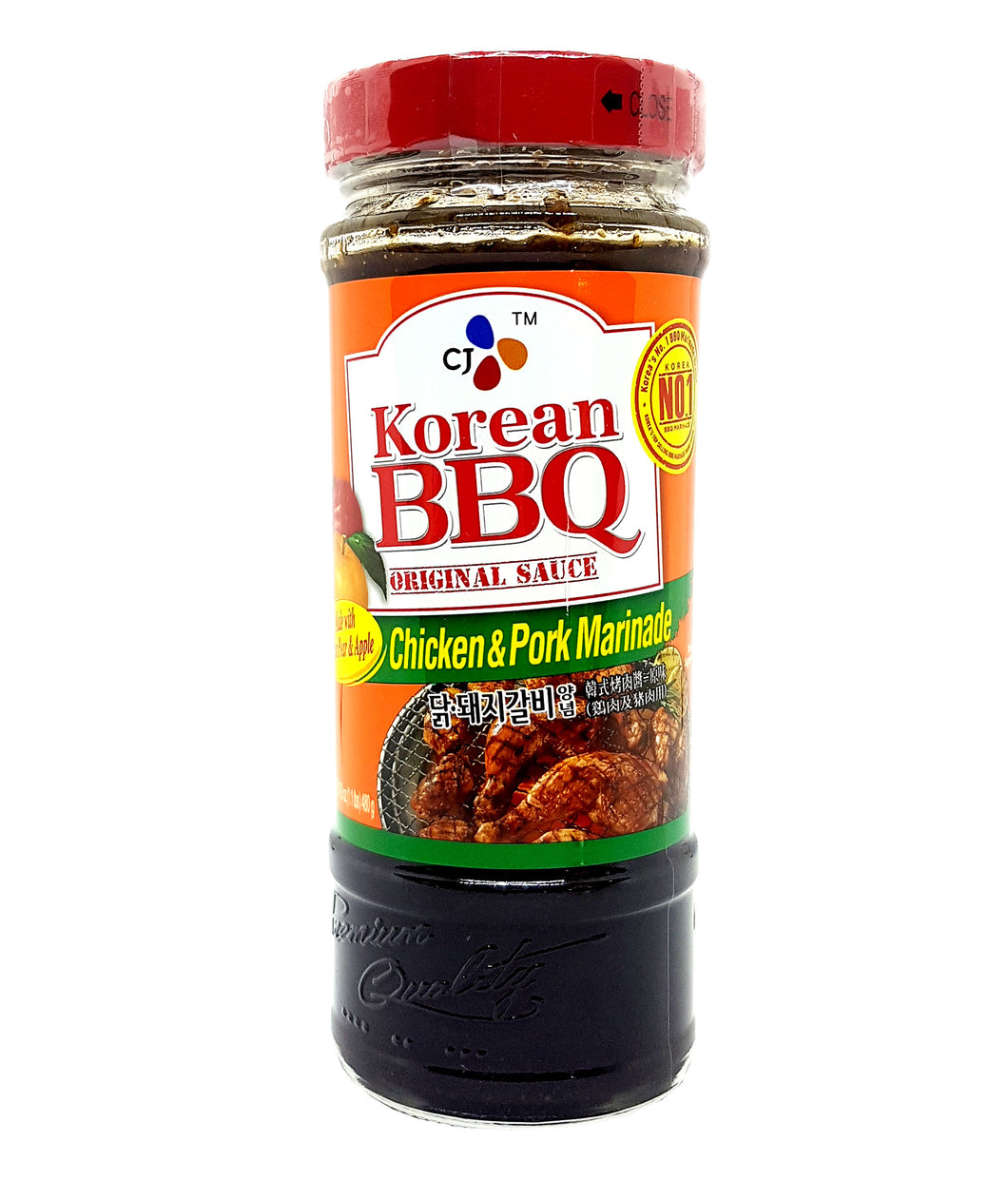 CJ Korean BBQ Sauce Chicken & Pork Marinade 17.6 Oz.