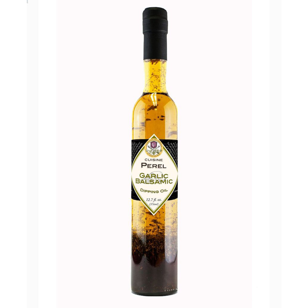 Cuisine Perel Garlic Balsamic Dipping Oil 12.7 Fl. Oz. (376 ml)