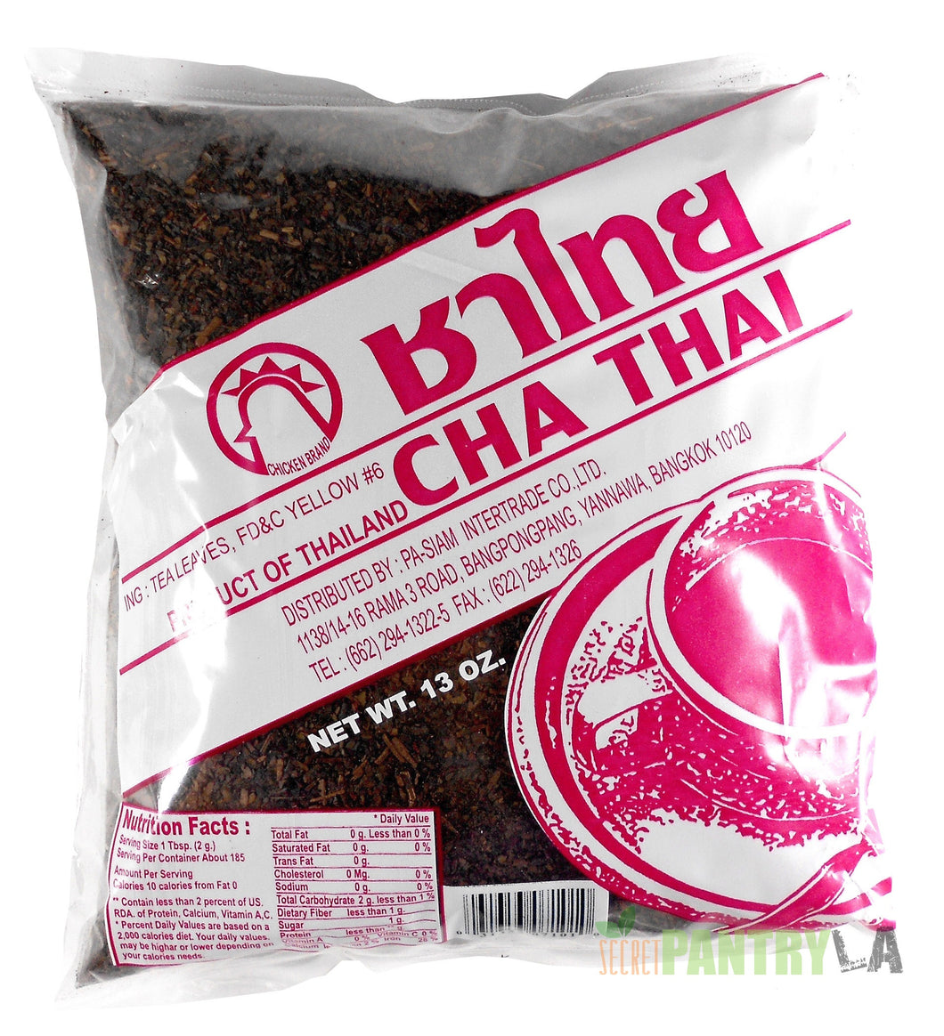 Cha Thai Tea Leaves Mix Chicken Brand 13 Oz. X 30 Factory Case
