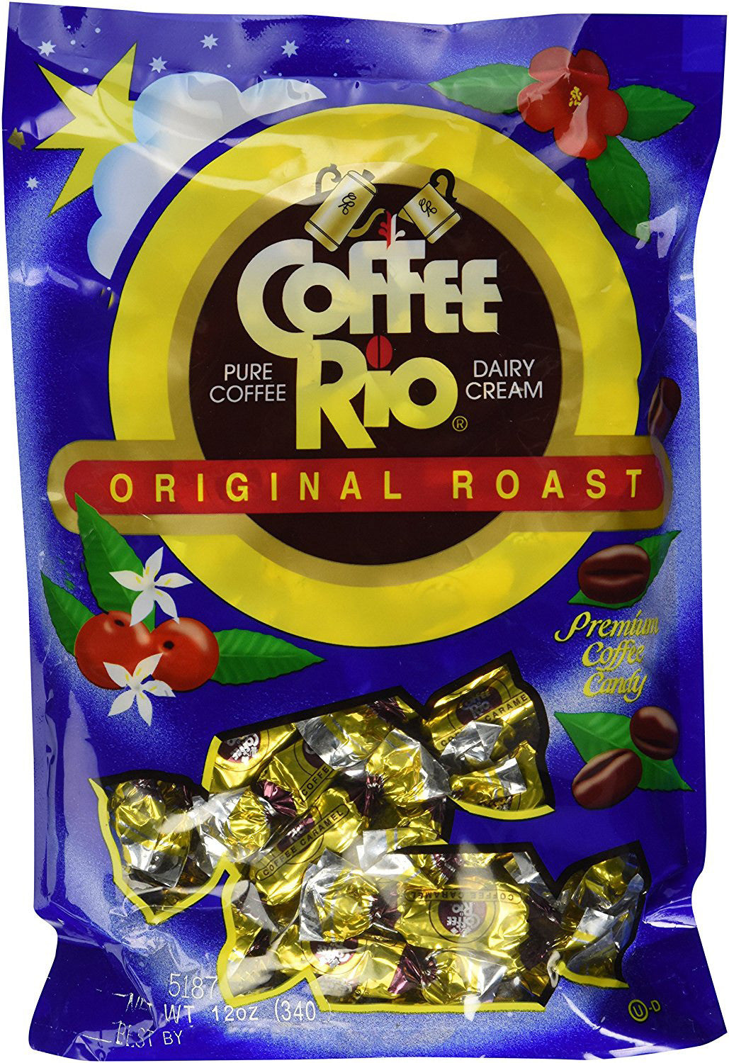 Coffee Rio Pure Coffee & Dairy Cream Oiginal Roast Premium Coffee Candy 12 OZ