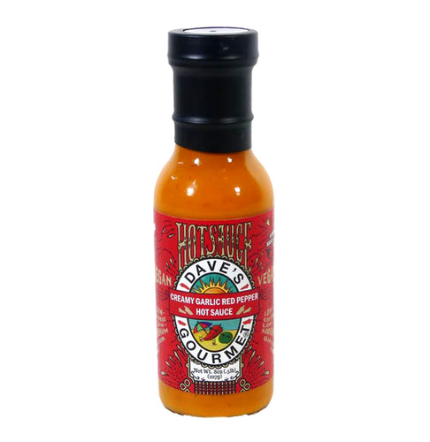 Dave's Creamy Garlic Red Pepper Hot Sauce 8 Oz. (227 g)