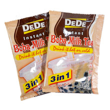 Bubble Tea DIY Boba Milk Tea Kit with 5 DeDe Instant Milk Tea, WuFuYuan Instant Black Tapioca Pearls, 5 Boba Straws & Bubble Tea Magnet