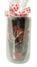 Valentine's Day Glass Vase with Godiva Masterpieces Chocolate Ganache Hearts 24 Pieces
