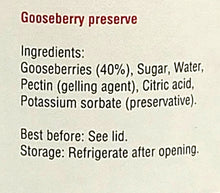 Hafi Swedish Gooseberry Preserve 14.1 Oz. (400 ml)
