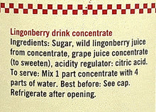 Hafi Swedish Lingonberry Drink Concentrate 17 Fl. Oz. (500 ml)