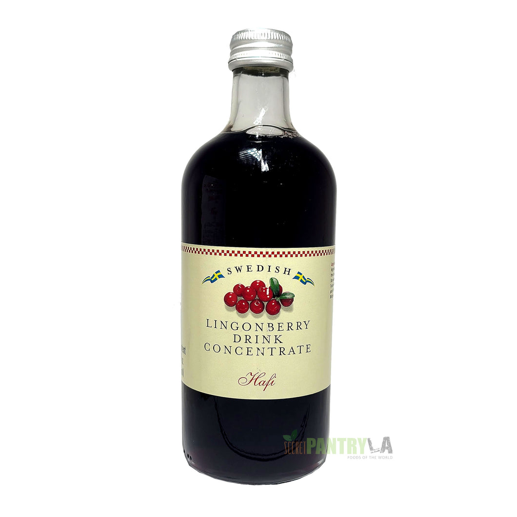Hafi Swedish Lingonberry Drink Concentrate 17 Fl. Oz. (500 ml)