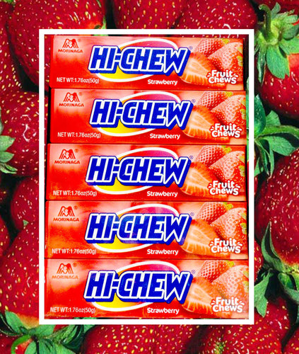 Hi-Chew Stick Strawberry by Morinaga (Pack of 5)