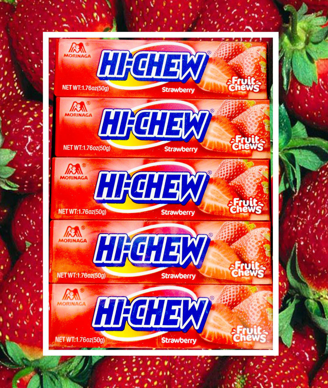 Hi-Chew Stick Strawberry by Morinaga (Pack of 10)
