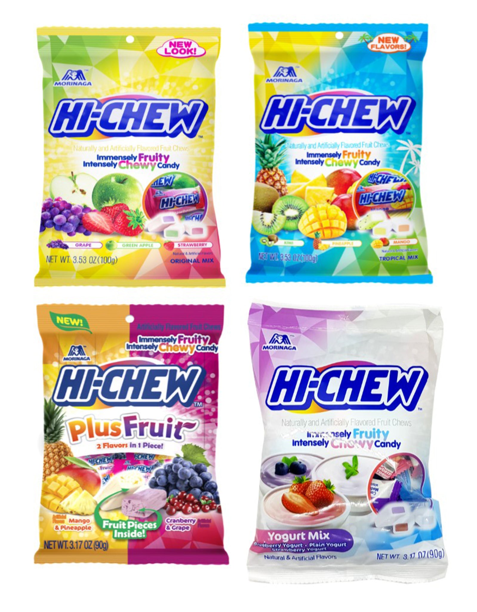 HiChew Variety Pack Gift Set Chewy Fruit Candy by Morinaga 3.53 Oz